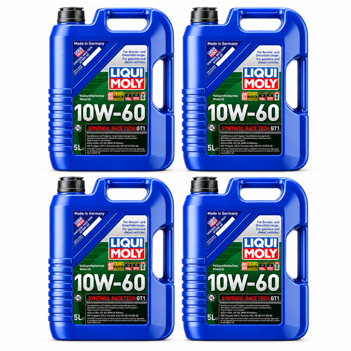 Synthoil Race Tech GT1 10W-60 5L - 8909 [PACK OF 4]