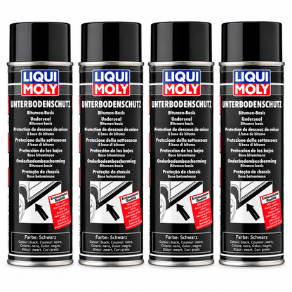 Underseal Bitumen Spray Black 500ML - 6111 [PACK OF 4]