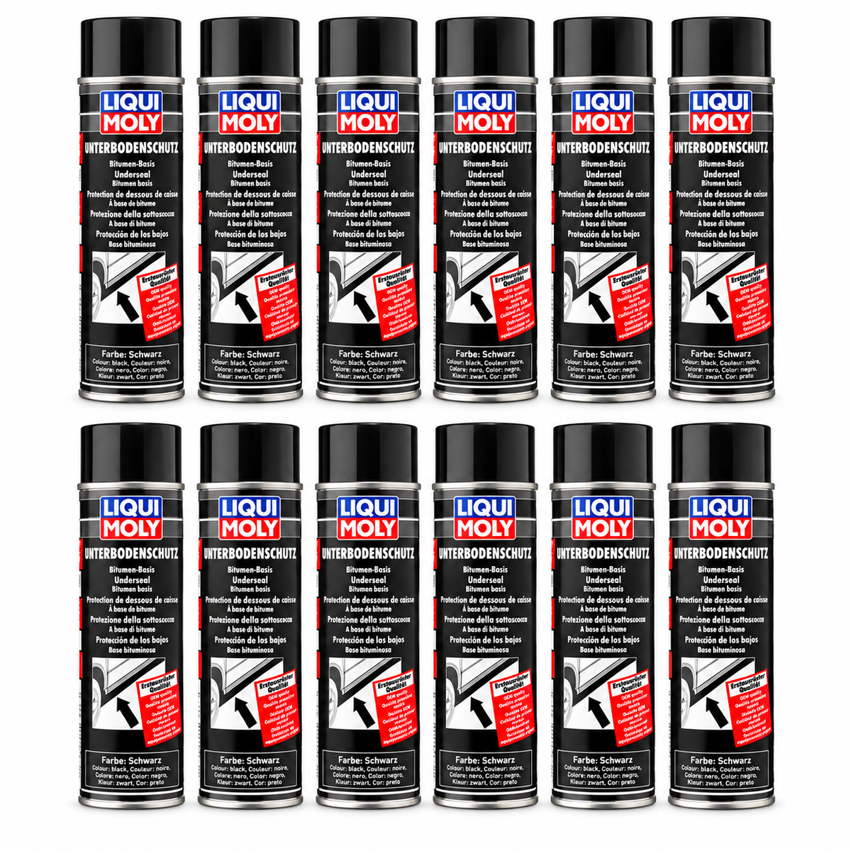 Underseal Bitumen Spray Black 500ML - 6111 [PACK OF 12]