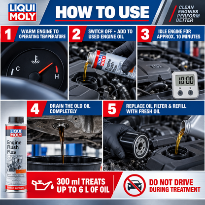 LIQUI MOLY Engine Flush Plus 300ml [PACK OF 6 ] - 8374