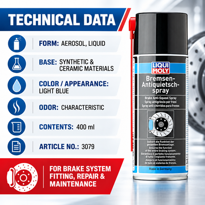 LIQUI MOLY Brake Anti Squeal Spray 400ML - 3079