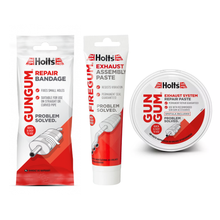 Kit de réparation d'échappement Holts Gun Gum - Paquet de 3