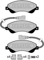 JCP117 Brake Pad Set Front