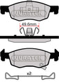 JCP8076 Brake Pad Set Front
