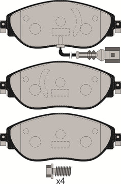 JCP8099 Brake Pad Set Front