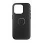 PEAK DESIGN iPhone 15 PRO MAX Shelled Fabric Case - Charcoal Grey
