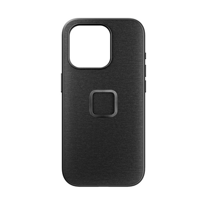 PEAK DESIGN iPhone 15 PRO Shelled Fabric Case - Charcoal Grey