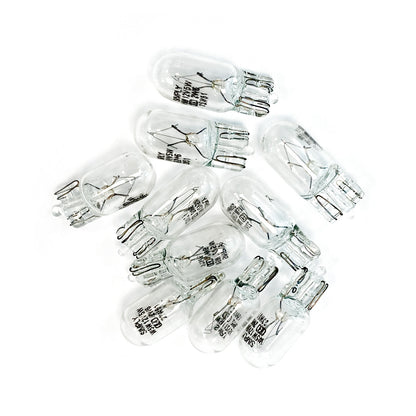 S501 12V 5W 501 Capless Bulbs (Pack of 10) – Car Interior & Side Light