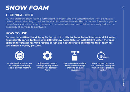 ALPHA Detailing BubbleGum Snow Foam Shampoo 5 Litre