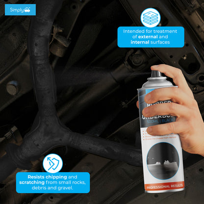 Black Underbody Spray 500ml – Car Rust Protection Coating
