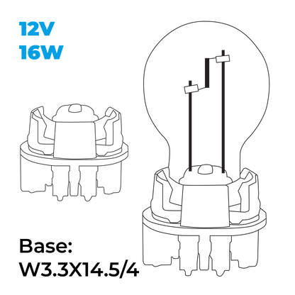 12V 16W Daytime Running Light Bulb – Bright DRL Replacement Lamp