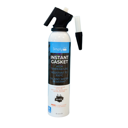 200ml Power Can Black – High Temperature Flexible Sealant (Up to 300°C)