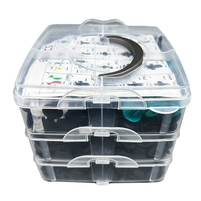 725pcs Car Trim Clip & Retainer Assortment – Universal Fastener Kit