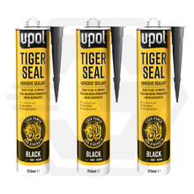 U-POL Tiger Seal TIG/NB Polyurethane Adhesive Sealant Black Cartridge 310ml X3