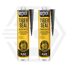 U-POL Tiger Seal TIG/NB Polyurethane Adhesive Sealant Black Cartridge 310ml X2