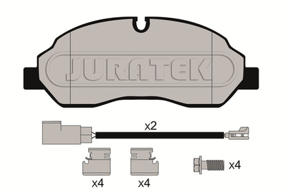 JCP8061 Brake Pad Set Front