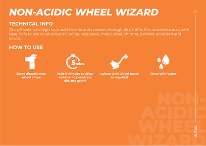 ALPHA Detailing Non-Acidic Wheel Wizard Cleaner Spray 500ml