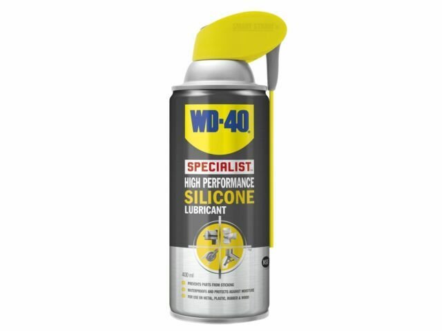 2 x WD-40 Specialist Silicone Spray Lubricant 400ml Smart Straw Rust Protection
